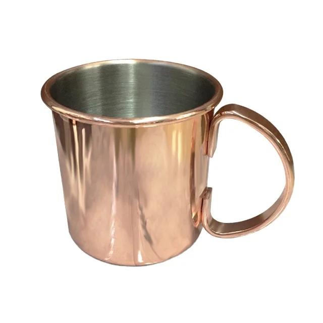 

Available 304 stainless steel copper plating drinking water mug
