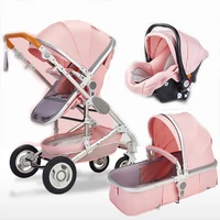 

2020 Wholesale cheap travel system luxury baby stroller 3 in 1 with carrycot and carseat