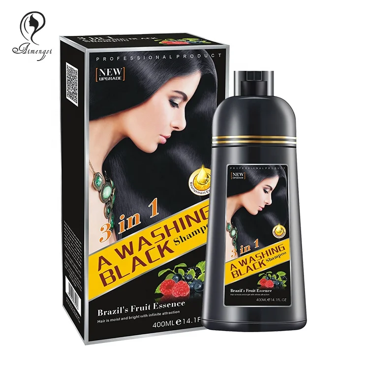 

natural magic black hair dye shampoo man and women no side effect, 14 colors available