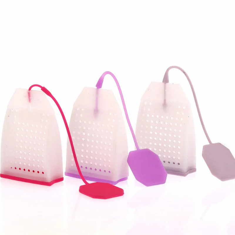 

simple hot selling silicone tea bag hold package ball infuser strainer, Yellow orange red