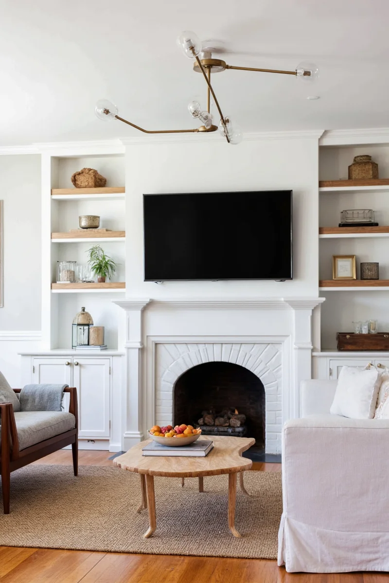 10 family friendly living room ideas around the fireplace tv that won t make you want to scream
