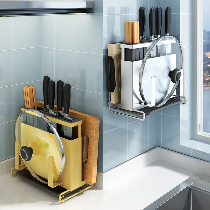 

Multi Functional Kitchen Knife Cutting Board With Storage Holder