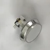63mm flat silver plated rim automatic reset RGB LED illuminated ZIPPY microswitch round push button