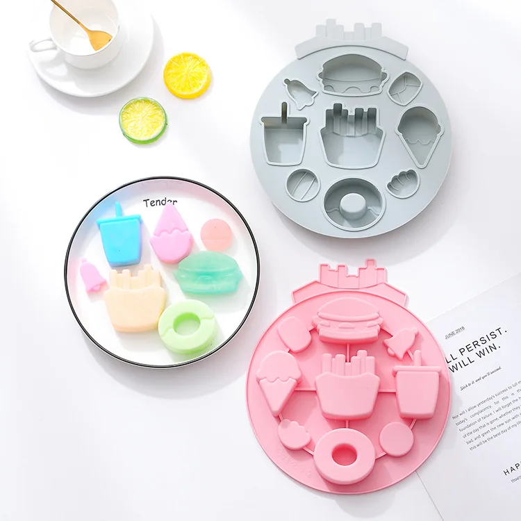 

Silicone baby food supplement animal shape cake mold