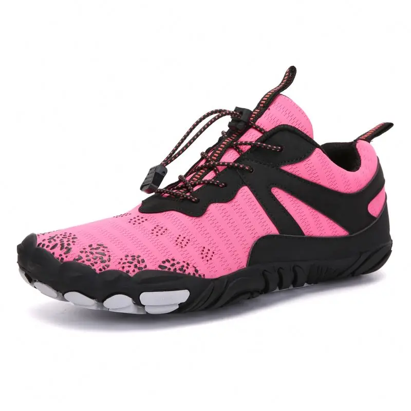 

Quick-Dry Outdoor Rubber Sole Slip On Water Shoes Men Women Barefoot Beach Yog Vifuur Sports Unisex Black - 4-5 W Us