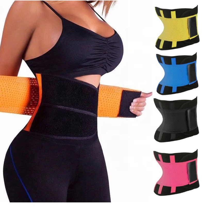 

Women Waist Trainer Belt Slimming Corset Shaper Workout Waist Trainer, Black pink yellow orange green blue purple