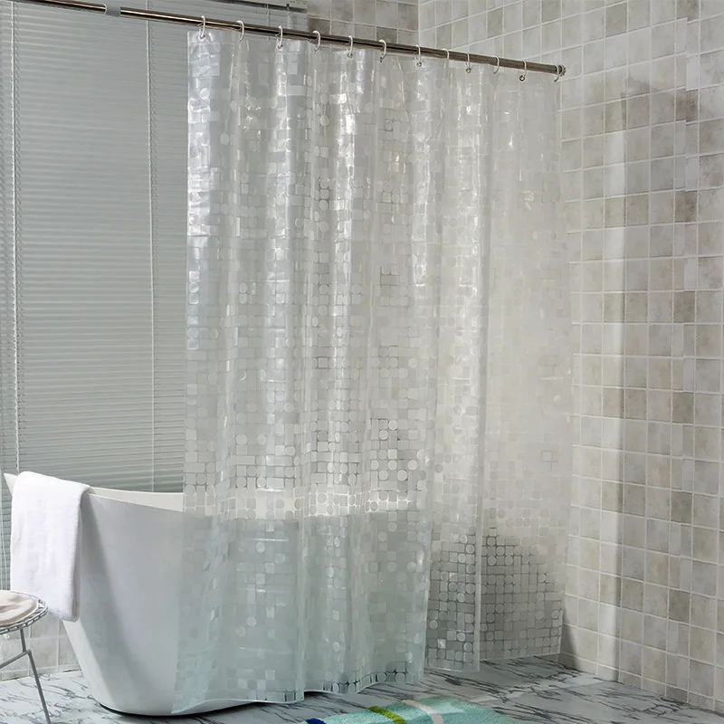 

i@home 180x180 fashion transparent peva bath shower curtain