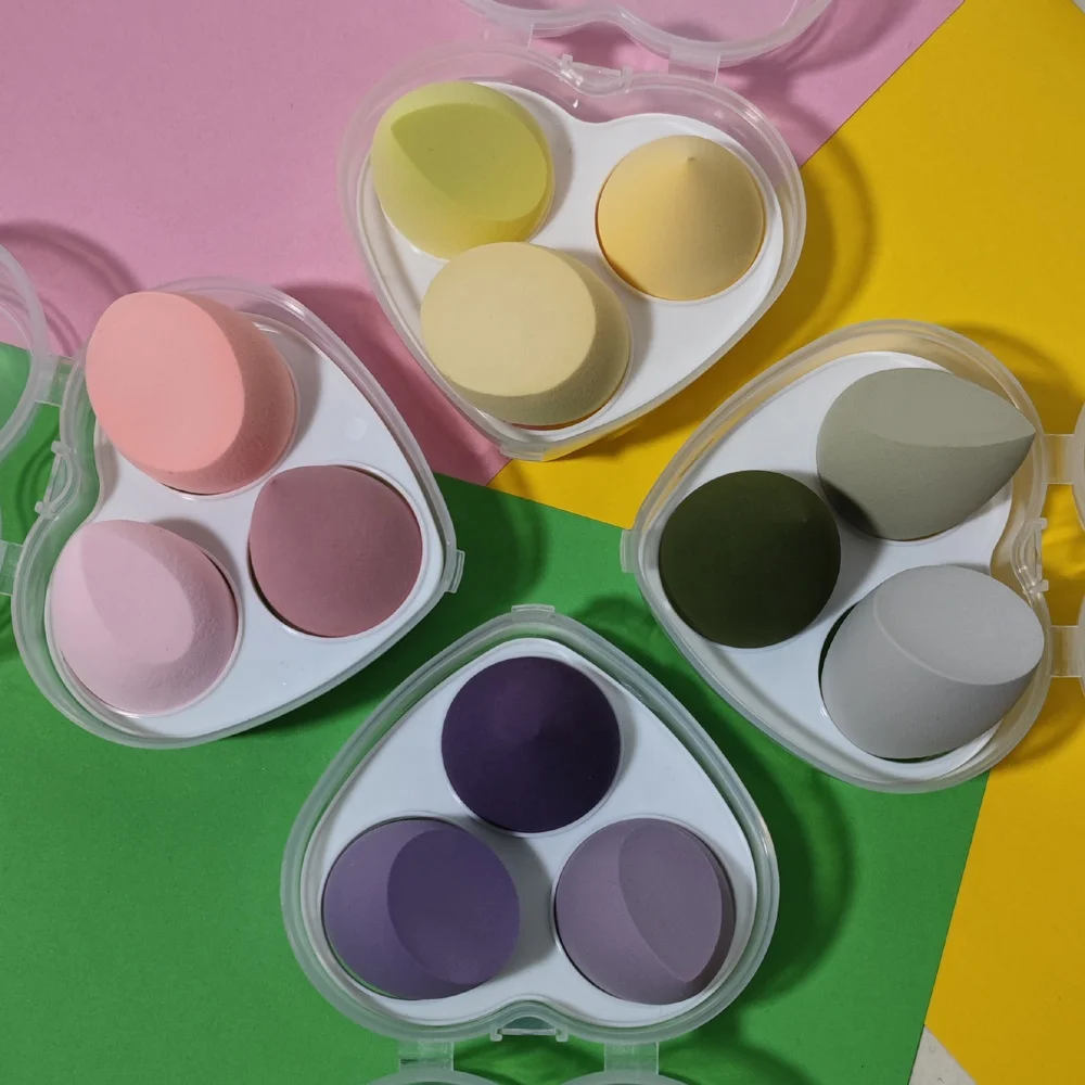

Factory Custom Color soft Foundation Cosmetic Blender Beauty Egg Powder Puff Makeup Sponge, Multi colors