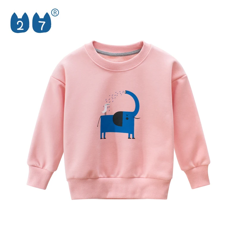 
Kids Clothing Autumn Winter Warmth Soft Sports Casual Cute Long Sleeve Fleece Sweatshirt 
