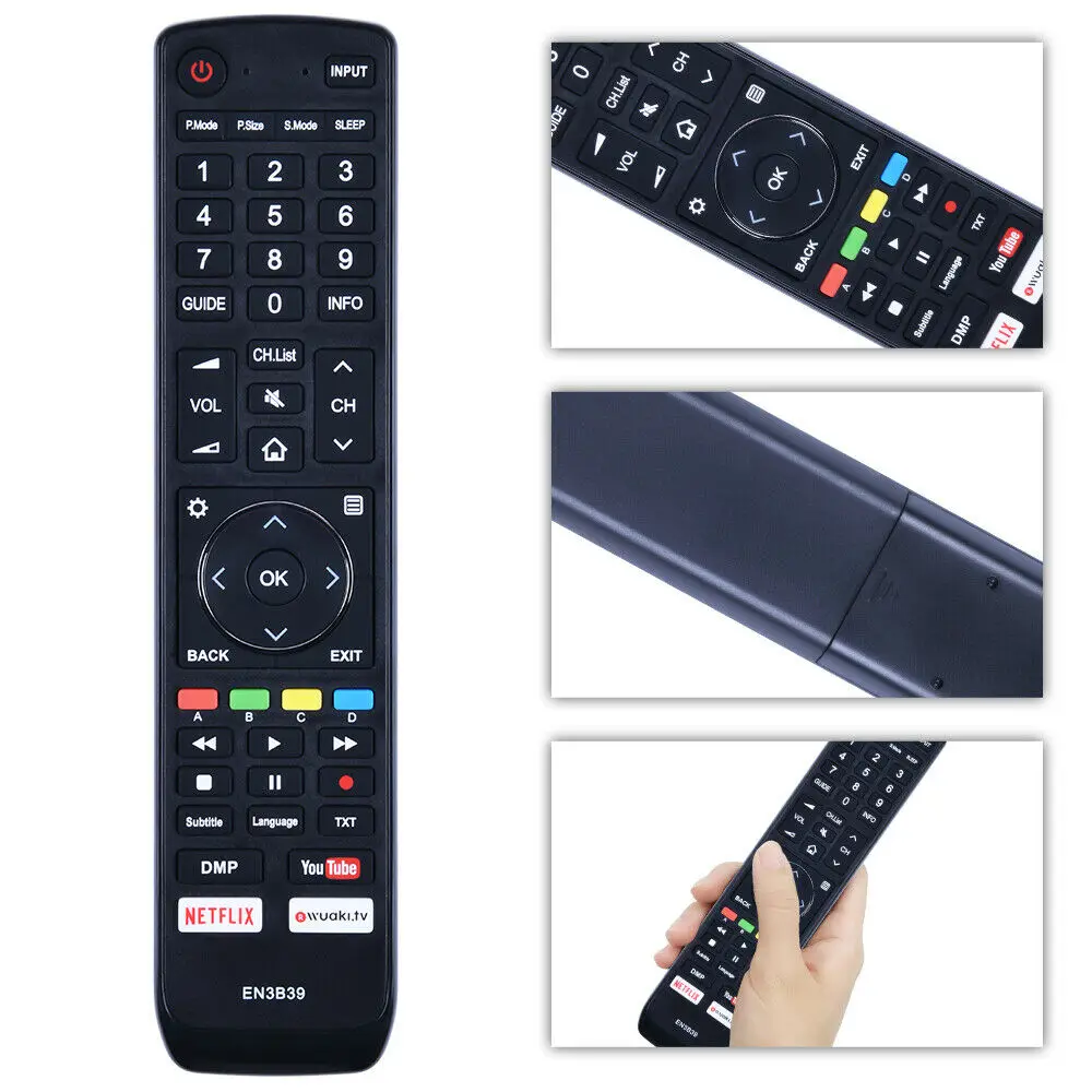 

EN3B39 Remote Control for HISENSE LED LCD Smart TV replacement model EN3D39 EN3G39 EN3H39 hotsale remote control