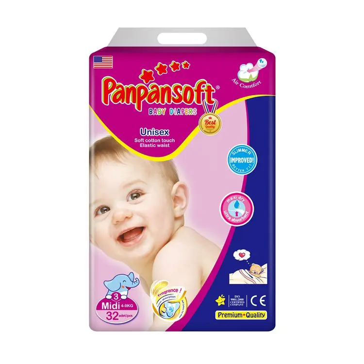 

New Coming Wholesale Price Top Quality Free Sample Baby Diaper Nappies Europe UK Spain Wholesale Pamperred diaper from China
