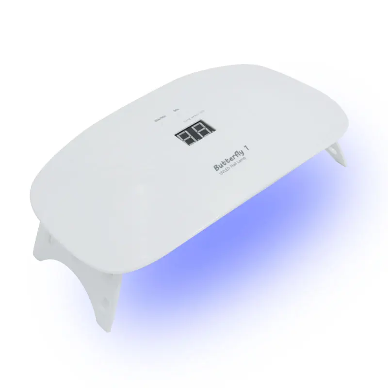 

Mini rechargeable 24w led uv nail dryer curing lamp for fingernail white nail led lamp curing gel polish fast 24 watts cordless