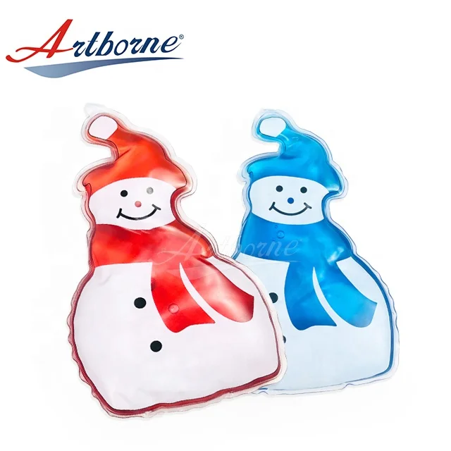 

reusable portable winter outdoor used Christmas gift item for kids click instant heat hot pack hand warmer in snowman shape pad