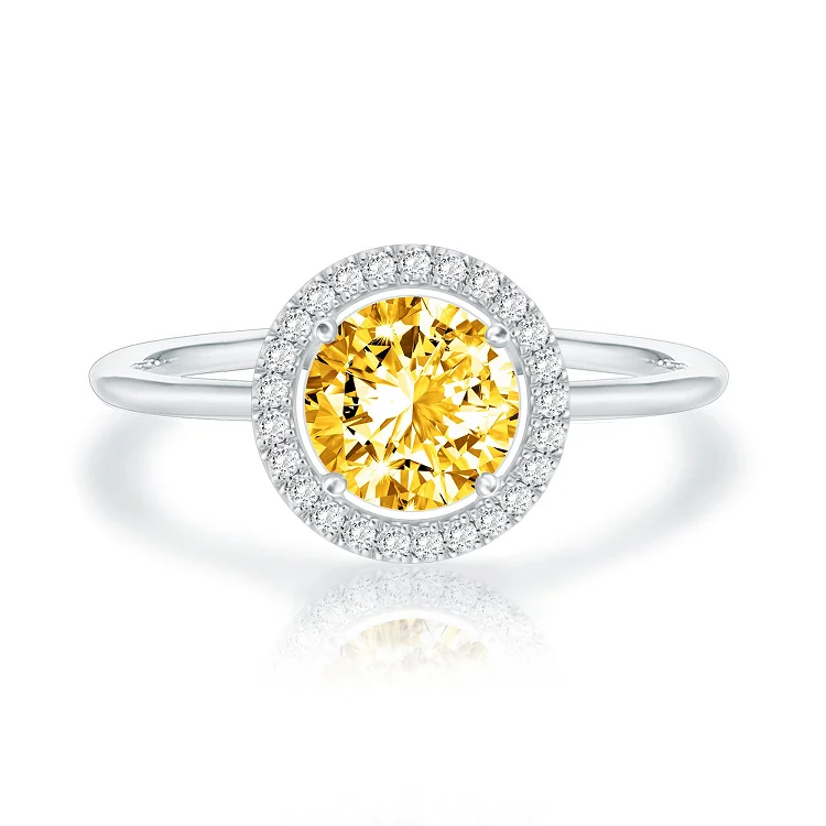 

Crystal 14K White Gold Plated Birthstone Rings | Rings for Women