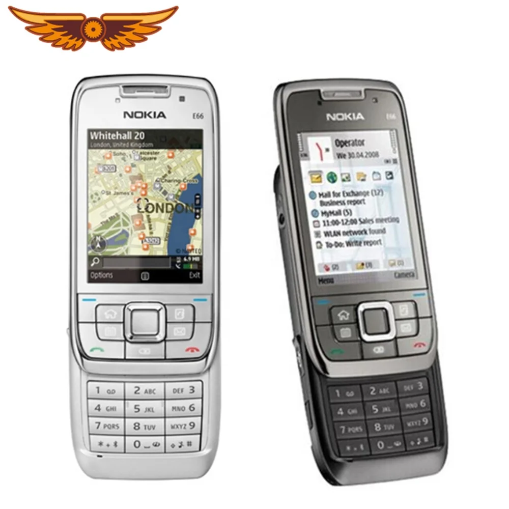 

Original for Nokia E66 Unlocked 3G Mobile Phone WIFI GPS BT Russian Keyboard Slider Phone