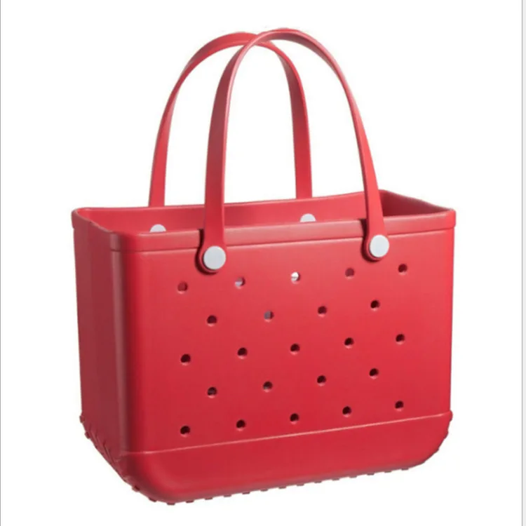 

Hot sale EVA Beach Tote bag High Quality Bogg Silicone Large Beach Bag for Women