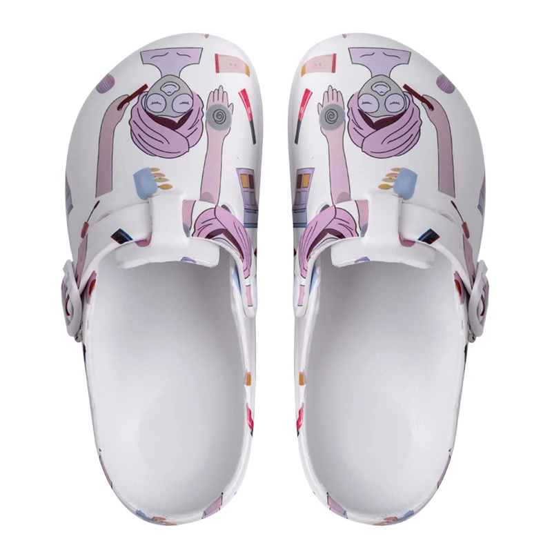 

women print nurse shoes 2021 fashion wholesale custom medical slippers high quality waterproof clogs shoes