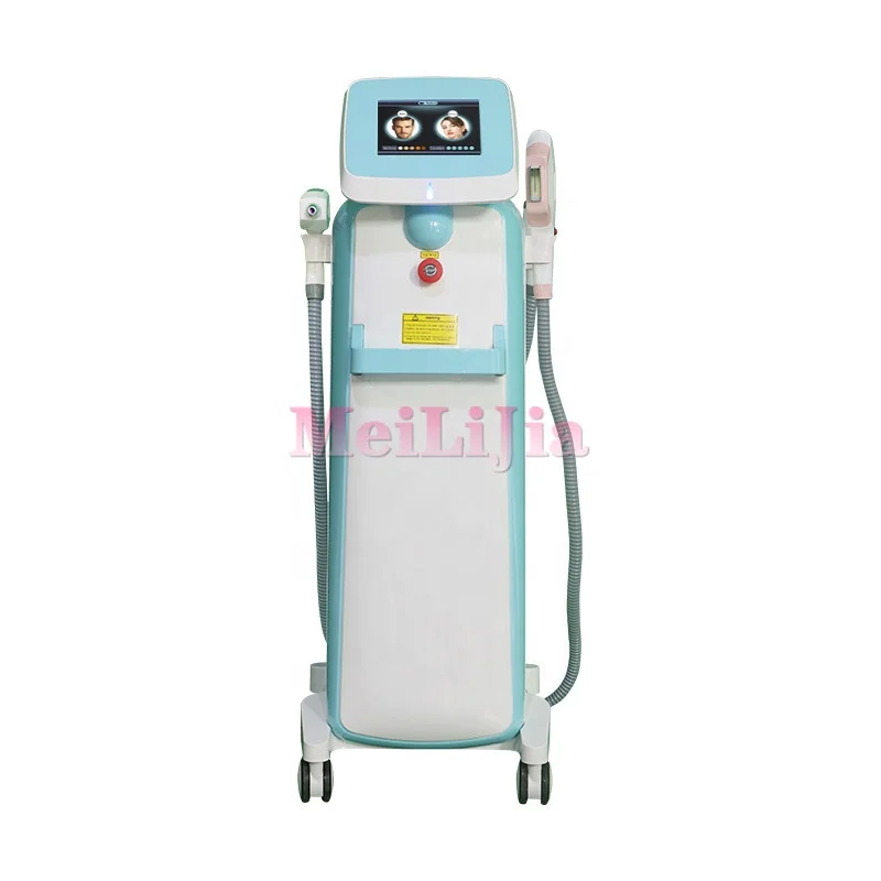 

2021 3 in 1 Permanent Laser Hair Removal Skin Rejuvenation Machine OPT RF Nd-Yag Laser E-light Ipl Laser Hair Removal Machine, Blue