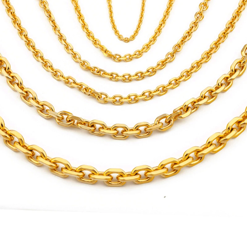 

JXX XL-06 Wholesale Gold Platedt Hick Rope Chain Necklace Hip Hop Jewelry