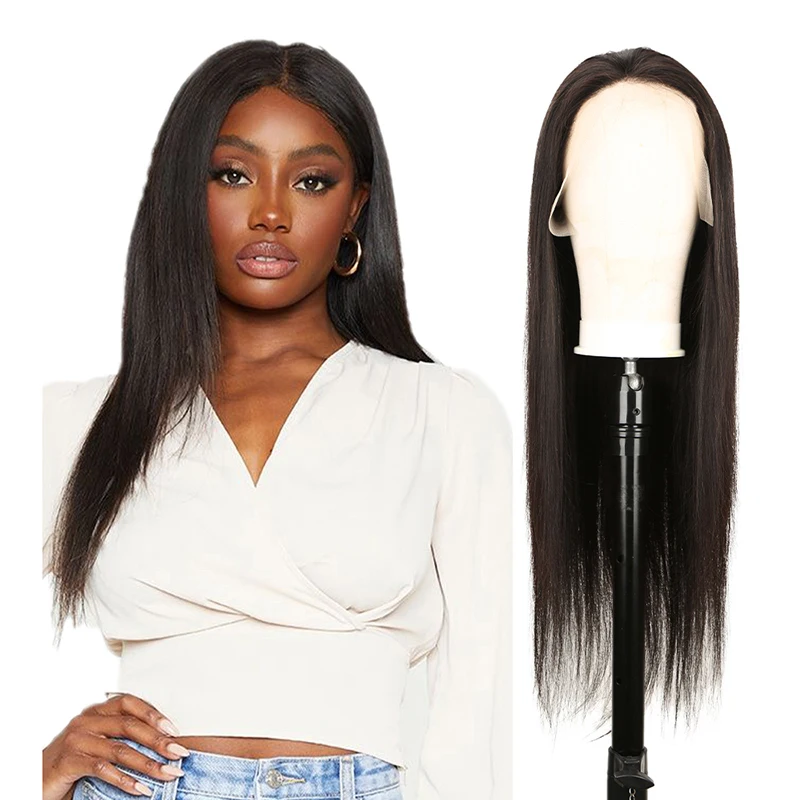 

New Arrival HD Deep Wave 360 Highlighted U Part For Black Women Perruque Full Wigs Human Hair Lace Front Straight