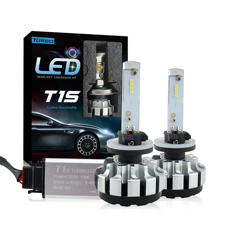 High quality turbo led car light 8000LM 4300k 4000k 6000k 8000k t1s lamp led h4 6000k  80w super bright led light for car