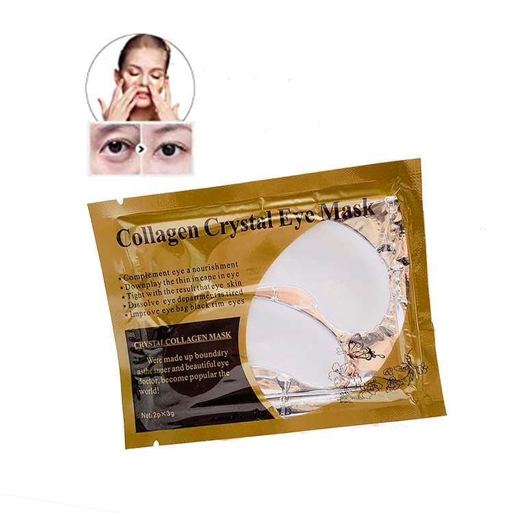 

AH Private Label Hyaluronic Acid Under Eye Patch Crystal Gel 24K Gold Collagen Eye Mask