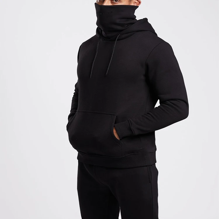

OEM Wholesale Loose Men's Fleece Full-Zip Hoodie With Masked, Customized color