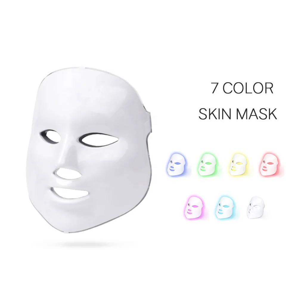 

7 Color Led Photon Light Therapy Machine Treatment Skin Rejuvenation LED Face Facial Mask