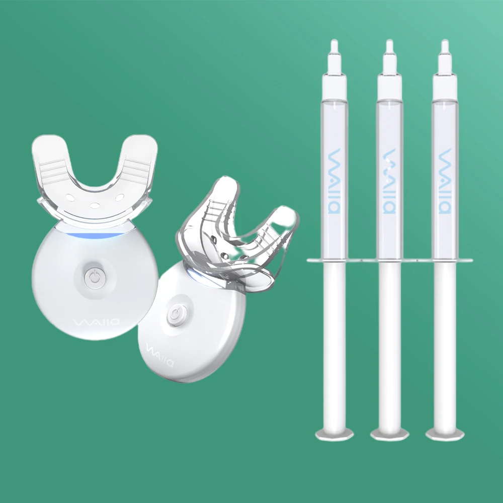 

2021 Custom Wholesale Home Portable Private Brand UV Gel Blue Light Teeth Whitening Kit, Customized color