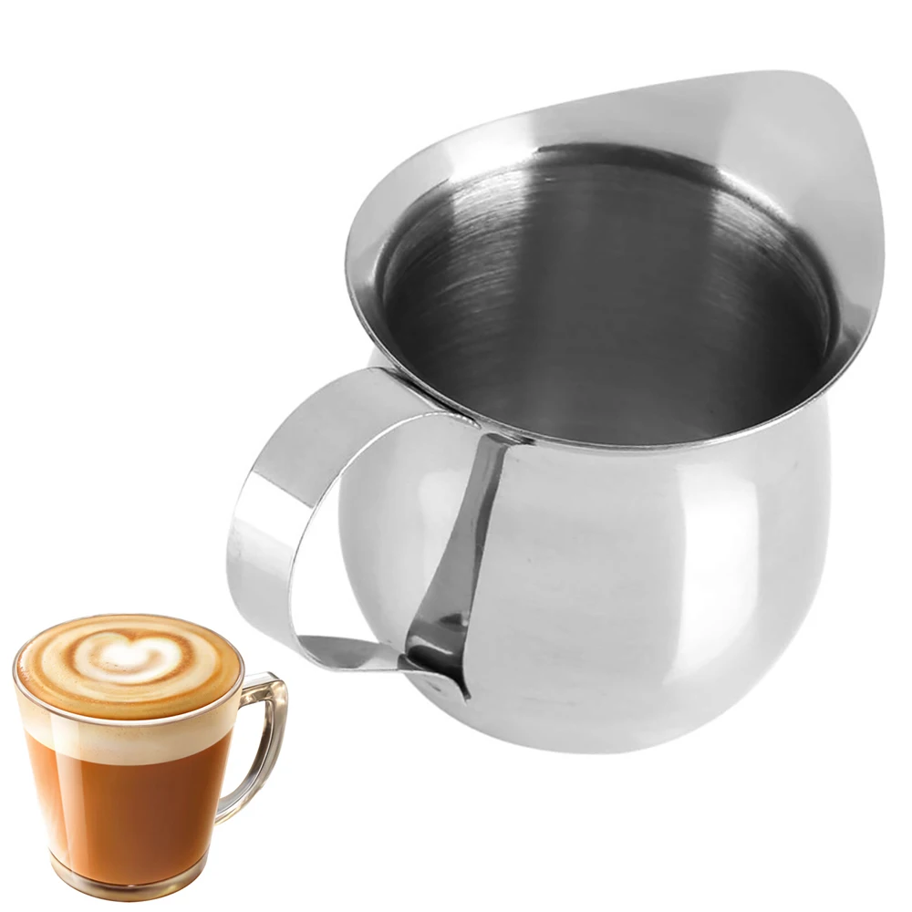

Cappuccino Coffee Latte 2/3/5/8OZ Stainless Steel Bell Creamer Milk Frothing Espresso Shot Cup Pitcher