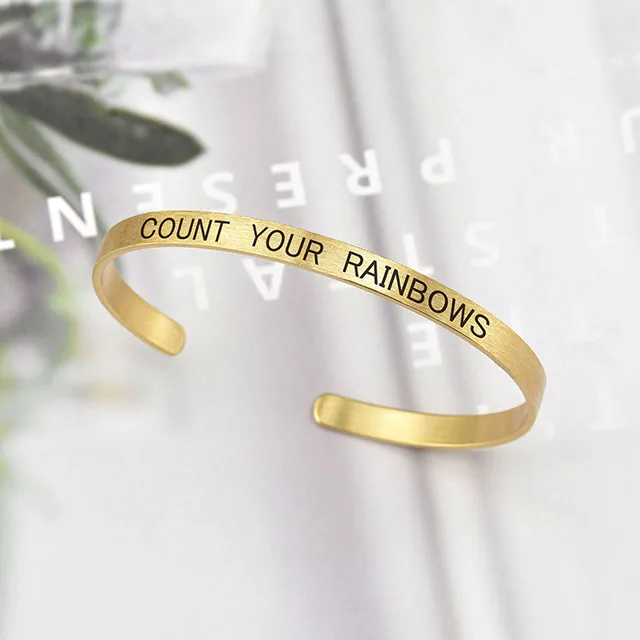 

Custom Blank DIY Personalized Gold Plated Engraved Cuff Bangle Bracelet