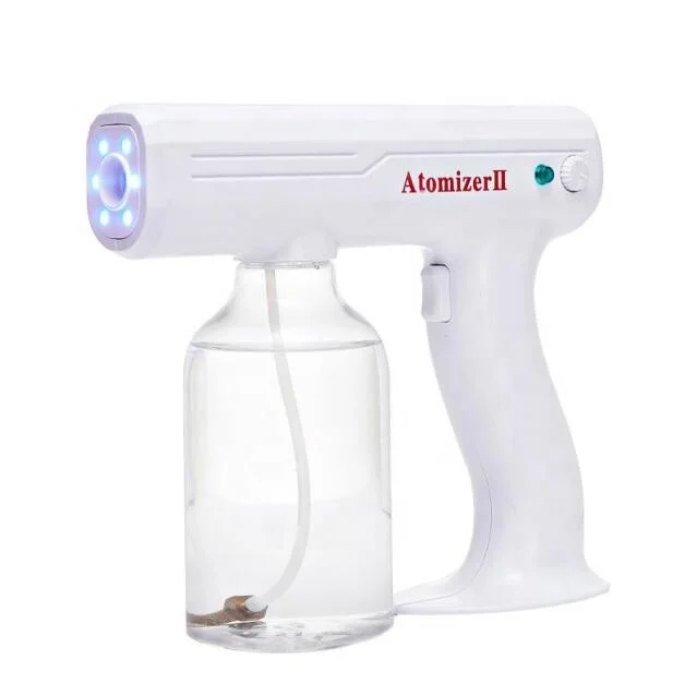 

2021 Portable Wireless Sprayer Nano Steam Spray Gun Disinfect Water Sprayer Plants Disinfection Spray Gun Lithium Battery Nano, White