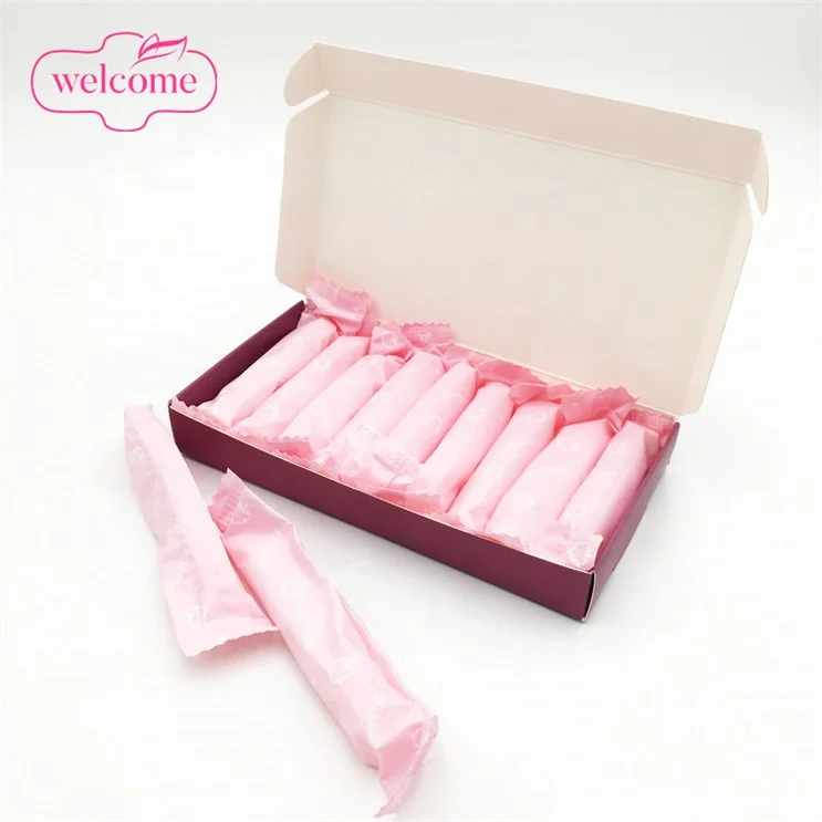 

High Quality Eco Friendly Compostable 100% Organic Cotton Tampons With Silky - Smooth Applicators