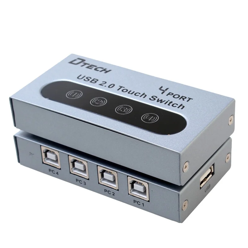 

DTECH sharing quick USB1.1 2.0 touch-control sharing 4x1 Switcher