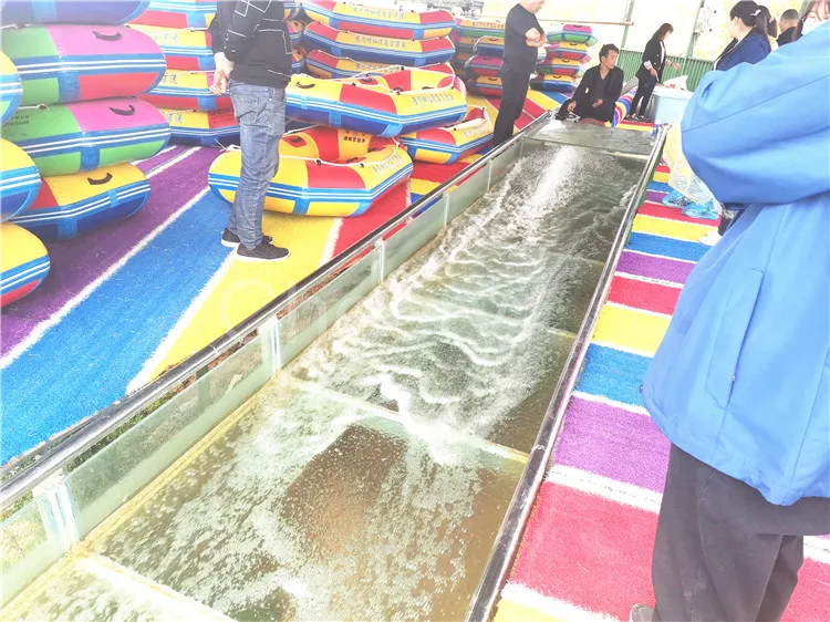 Cheery Water Park Skyslide Ride Transparent See Through Large Glass