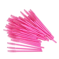 

Custom Curved Rotating Long Handle Nylon Plastic Disposable Mascara Wands Eyelash Brush