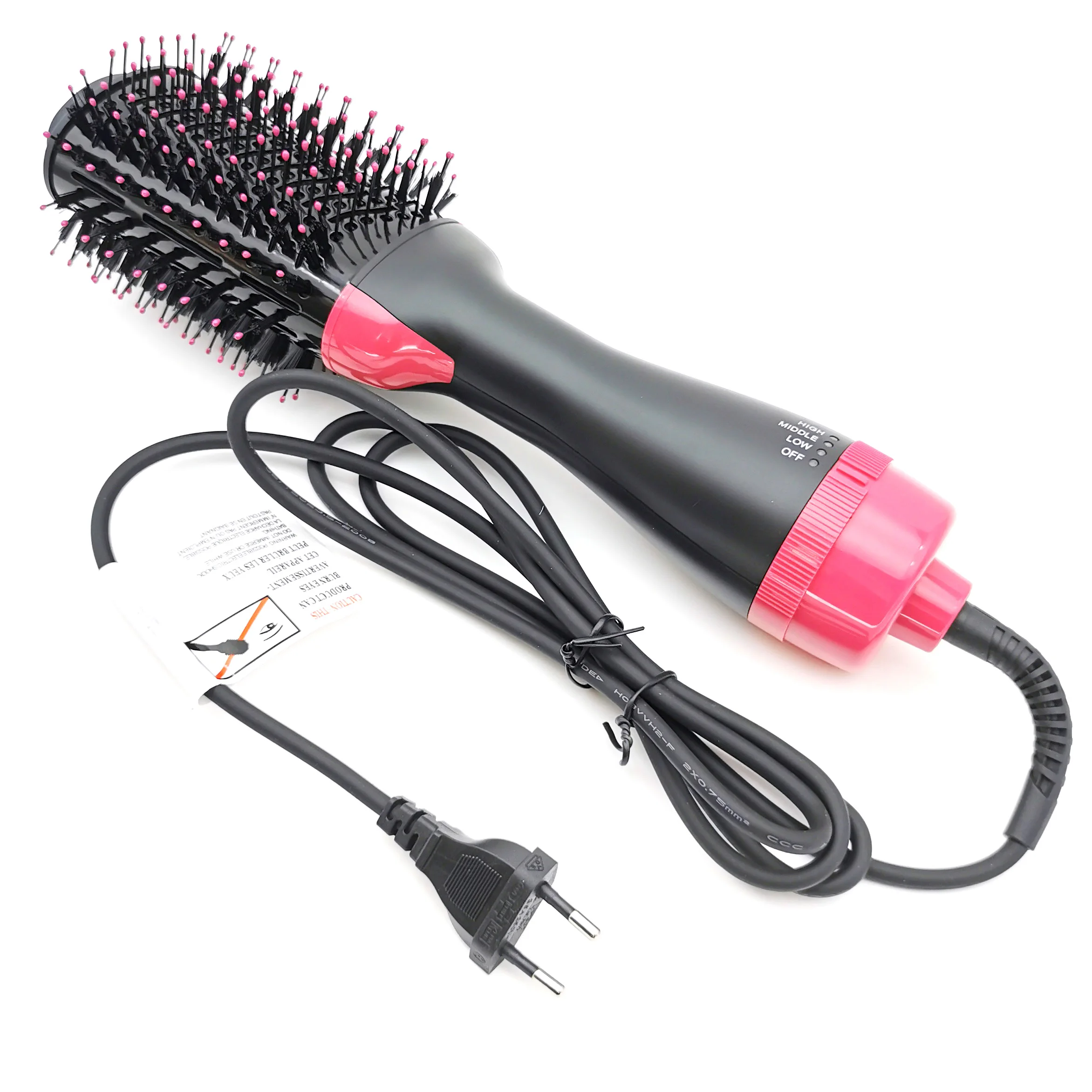 

One Step Hair Dryer Hot Air Comb Electric Hair Straightener Flat Iron Brush Hot Air Brush