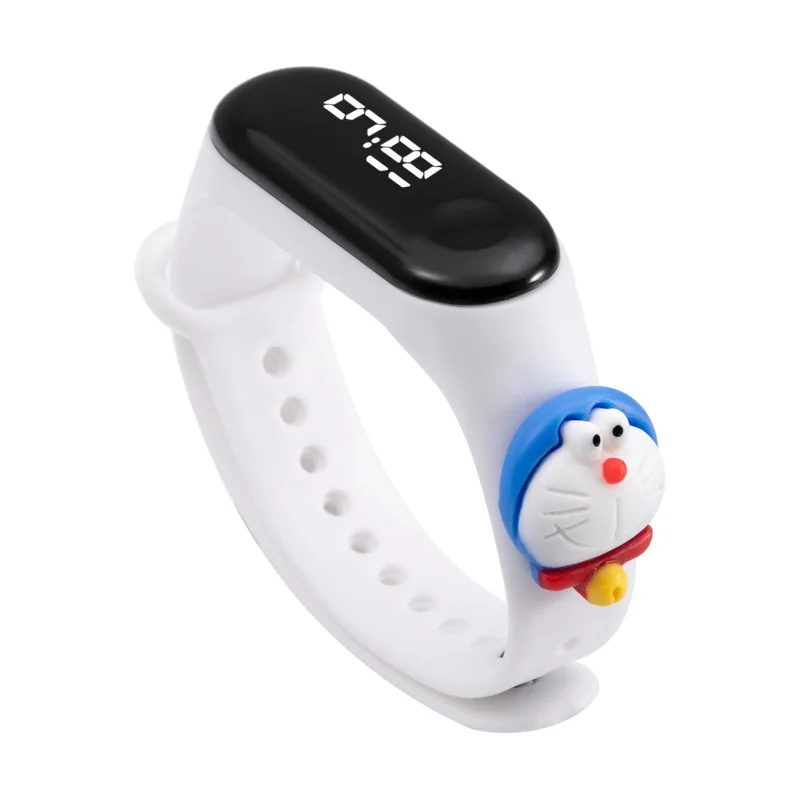 

New LED Waterproof cartoon doll children's watch, creative personality simple student sports electronic watch, Multiple color options