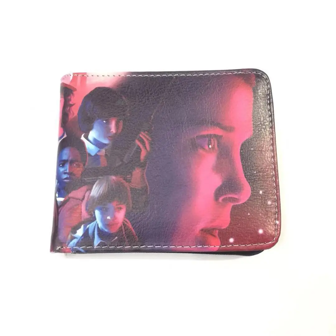 

Professional PU Wallets Supply Leather Purses Money Clip Suitable for Teen Boys and Girls American Movie Stranger Things Wallet