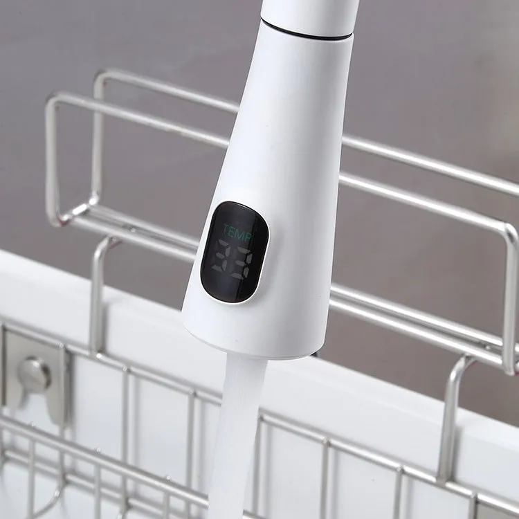 white-inset-kitchen-sink-rs7848-led-temperature-display-faucet-neck-25-degrees-close-up