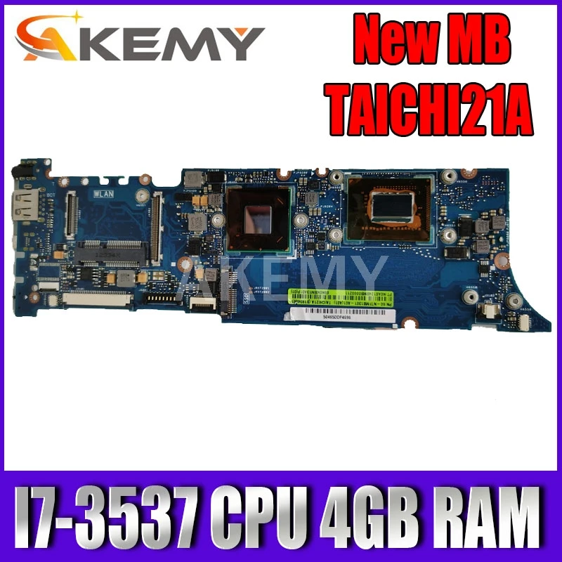 

Akemy TAICHI21 With I7-3537 CPU 4GB RAM mainboard For Asus TAICHI 21 TAICHI21A Laptop motherboard MAIN BOARD 100% Tested Working