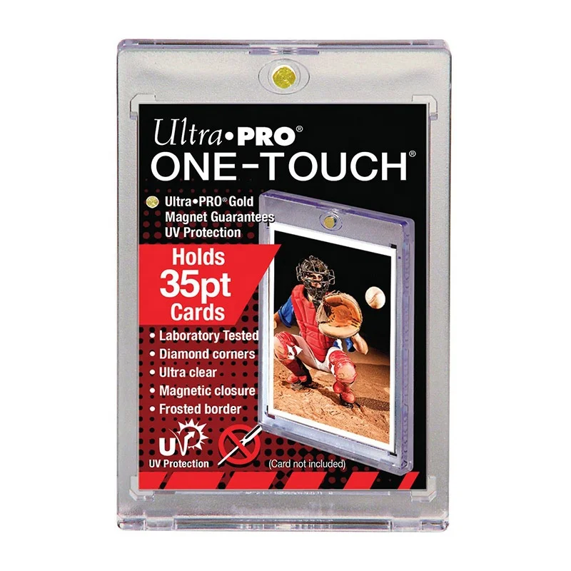 

Custom 35pt Magnetic One Touch Card Holder High Transparent Rigid UV Protection BCW Trading Card Ultra Pro, Picture