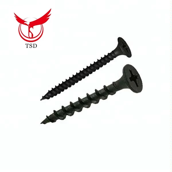 
Stainless Steel Black Cross Recessed CSK Head Drywall Screws 