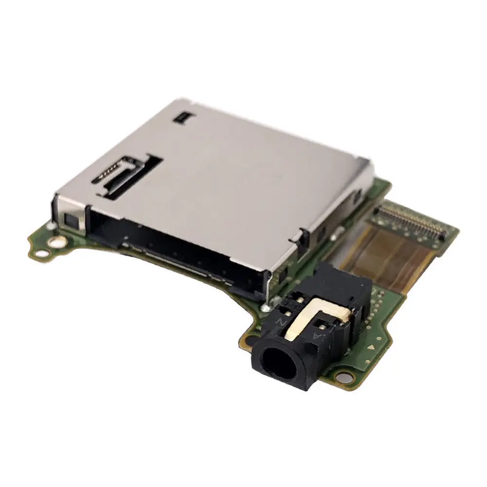 

Original Card Slot Reader Tray Headphone Jack Port for Nintendo Switch, Silver