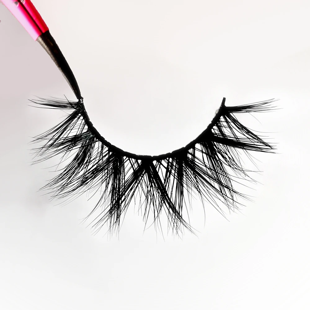 

New Style Natural Lashes 3D Mink Eyelashes Vendor Wholesale Mink Eyelash Custom Lashbox Packaging Private Label 100% Real Mink