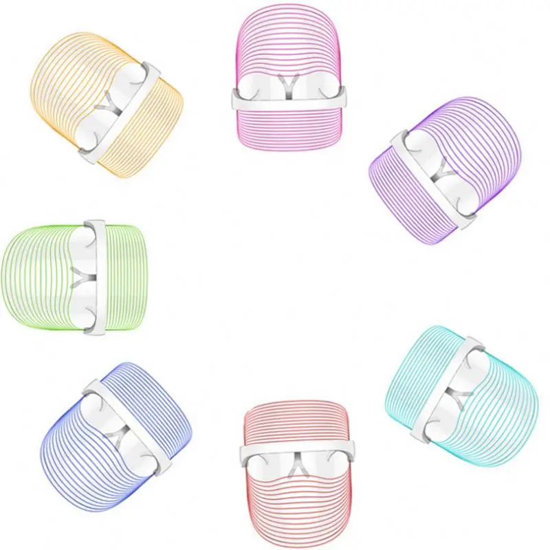 

Amovol Free Sample 7 Colors Led Phototherapy Beauty Mask Pdt Led Facial Machine Light Up Therapy Led Face Mask