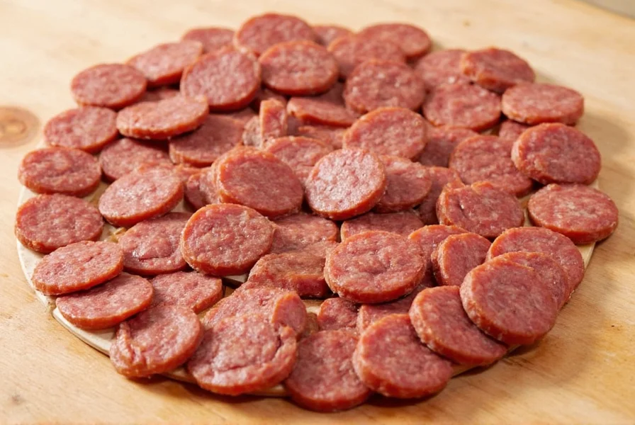 Crumbled seasoning sausage being mixed into a rub