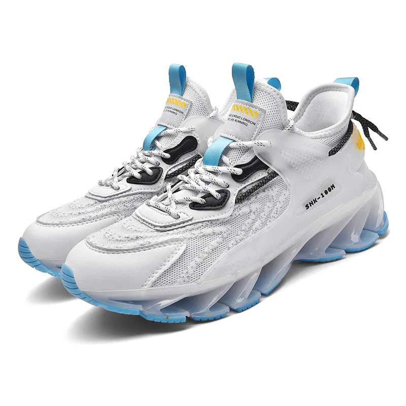 

2021 New Fashion Sports Running Shoes Men Summer Mesh Jogging Sneakers Outdoor Popular Blade Sole Student Trended Footwear