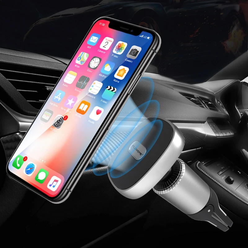 

1 Sample OK FLOVEME Universal Car Phone Holder Multifunctional Magnetic Air Vent Car Mount Mobile Phone Holders, Silver