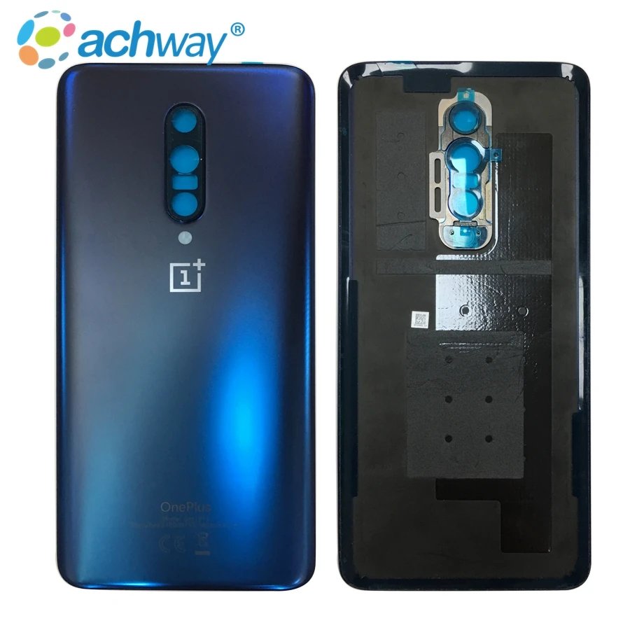 

2021 New Arrived Battery Cover for Oneplus 7 7 pro Housing Back Cover Glass, Blue